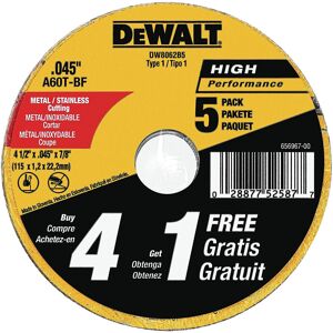 DEWALT 4-1/2 Inch Cut-Off Wheel Angle Grinder Cutting Disc General Purpose 5- DEWALT 4-1/2 Inch Cut-Off Wheel Angle Grinder Cutting Disc General Purpose 5-