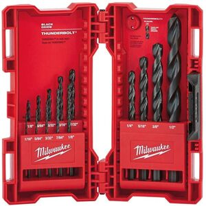 Milwaukee 48-89-2800 14 Piece Thunderbolt Black Oxide Drill Bit Set Milwaukee 48-89-2800 14 Piece Thunderbolt Black Oxide Drill Bit Set