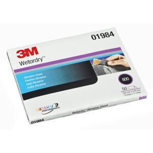 3M (01984-5PK) Wetordry 9"""" x 11"""" 800 Grit Abrasive Sheet - 50 Sheets/Box 3M (01984-5PK) Wetordry 9"""" x 11"""" 800 Grit Abrasive Sheet - 50 Sheets/Box