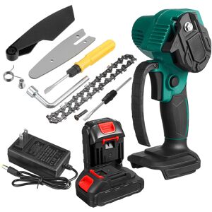 GreenZech (Green, Two 10-Cells Batteries) 88VF 4/6 Inch Cordless Electric Chain Saw Kit On GreenZech (Green, Two 10-Cells Batteries) 88VF 4/6 Inch Cordless Electric Chain Saw Kit On