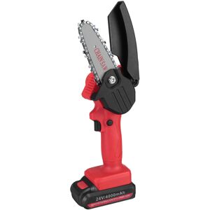 GreenZech (Red, UK Plug) 4 Inch Electric Chain Saw Chainsaw Wood Cutter Garden Tool 21-24V GreenZech (Red, UK Plug) 4 Inch Electric Chain Saw Chainsaw Wood Cutter Garden Tool 21-24V