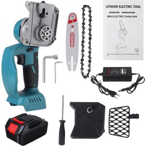 GreenZech (EU Plug, 10 Inch) 21V Cordless Electric Chain Saw Wood Mini Cutter One-Hand Saw GreenZech (EU Plug, 10 Inch) 21V Cordless Electric Chain Saw Wood Mini Cutter One-Hand Saw