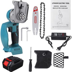 GreenZech (US Plug, 8 inch) 21V Cordless Electric Chain Saw Wood Mini Cutter One-Hand Saw GreenZech (US Plug, 8 inch) 21V Cordless Electric Chain Saw Wood Mini Cutter One-Hand Saw