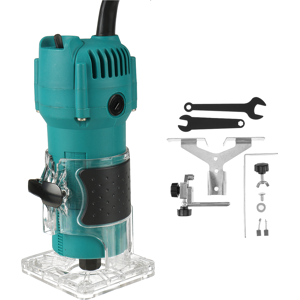 GreenZech (Blue, One Battery) 800W Woodworking Electric Trimmer Wood Milling Engraving Slo GreenZech (Blue, One Battery) 800W Woodworking Electric Trimmer Wood Milling Engraving Slo
