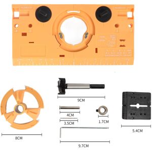 GreenZech (Yellow) 35mm Concealed Hinge Jig Drill Guide for Accurate Woodworking - Easy DI GreenZech (Yellow) 35mm Concealed Hinge Jig Drill Guide for Accurate Woodworking - Easy DI