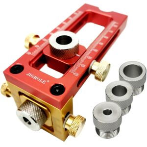 GreenZech (A) Aluminum Alloy 2-in-1 Screw Jig Adjustable Pocket Hole Drill Guide for Woodw GreenZech (A) Aluminum Alloy 2-in-1 Screw Jig Adjustable Pocket Hole Drill Guide for Woodw