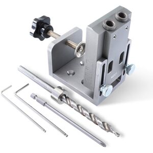 GreenZech Aluminum Alloy Pocket Hole Jig Kit with 9mm Step Drill Bit for Carpentry and Woo GreenZech Aluminum Alloy Pocket Hole Jig Kit with 9mm Step Drill Bit for Carpentry and Woo