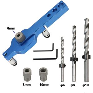 GreenZech (#B) Aluminum Alloy Drill Guide Jig Set for Dowel Drilling with 6mm, 8mm, 10mm B GreenZech (#B) Aluminum Alloy Drill Guide Jig Set for Dowel Drilling with 6mm, 8mm, 10mm B