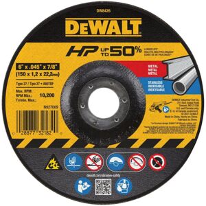 DEWALT DW8426 6-Inch by 1/16-Inch by 7/8-Inch Metal/INOX Cutting Wheel (Qty of 1 DEWALT DW8426 6-Inch by 1/16-Inch by 7/8-Inch Metal/INOX Cutting Wheel (Qty of 1