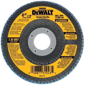 DEWALT DW8330 7-Inch by 5/8-Inch-11 80 Grit Zirconia Angle Grinder Flap Disc DEWALT DW8330 7-Inch by 5/8-Inch-11 80 Grit Zirconia Angle Grinder Flap Disc