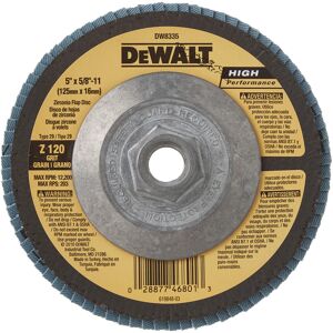 DEWALT DW8335 5-Inchx 5/8-Inch-11 120 Grit Zirconia Angle Grinder Flap Disc DEWALT DW8335 5-Inchx 5/8-Inch-11 120 Grit Zirconia Angle Grinder Flap Disc