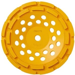 DEWALT DW4775 7-Inch Double Row Diamond Cup Grinding Wheel Blister DEWALT DW4775 7-Inch Double Row Diamond Cup Grinding Wheel Blister