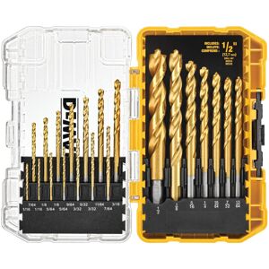 DEWALT Titanium Nitride Coated Drill Bit Set Pilot Point 21-Piece (DW1361) DEWALT Titanium Nitride Coated Drill Bit Set Pilot Point 21-Piece (DW1361)