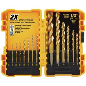 DEWALT DW1341 14-Piece Titanium Nitride Speed Tip Drill Bit Set DEWALT DW1341 14-Piece Titanium Nitride Speed Tip Drill Bit Set