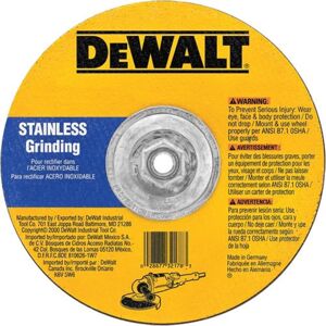 DEWALT DW8457H T27 Stainless Steel Cutting/Grinding Wheel 5/8-11 Arbor 6-Inch DEWALT DW8457H T27 Stainless Steel Cutting/Grinding Wheel 5/8-11 Arbor 6-Inch