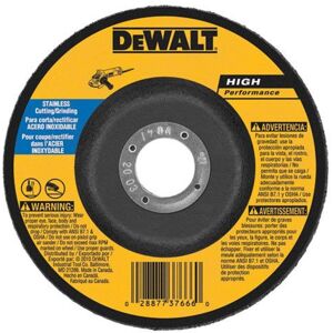 DEWALT DW8457 6-Inch by 1/8-Inch T27 Stainless Steel Cutting/Grinding Wheel 7/8 DEWALT DW8457 6-Inch by 1/8-Inch T27 Stainless Steel Cutting/Grinding Wheel 7/8