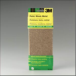 3M 9017 General Purpose Sandpaper Sheets 3-2/3-in by 9-in Coarse Grit 3M 9017 General Purpose Sandpaper Sheets 3-2/3-in by 9-in Coarse Grit