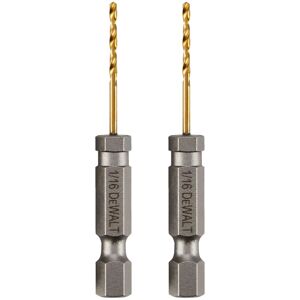 DEWALT Drill Bit 1/16 Inch Titanium Nitride Coated Tapered Core for Optimum D DEWALT Drill Bit 1/16 Inch Titanium Nitride Coated Tapered Core for Optimum D