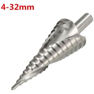 GreenZech 4-12/20/32mm HSS Hex Shank Spiral Groove Step Cone Drill Bit Hole Cutter GreenZech 4-12/20/32mm HSS Hex Shank Spiral Groove Step Cone Drill Bit Hole Cutter