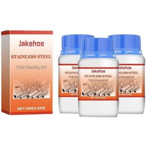 Unbranded (3pcs) Professional Stainless Steel Weld Cleaning Gel 100g Unbranded (3pcs) Professional Stainless Steel Weld Cleaning Gel 100g