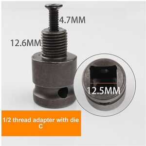 Unbranded (C) 1 Pcs 1/2 Inch Hex Female Socket Adapter Quick Release Chuck Converter Drill Unbranded (C) 1 Pcs 1/2 Inch Hex Female Socket Adapter Quick Release Chuck Converter Drill