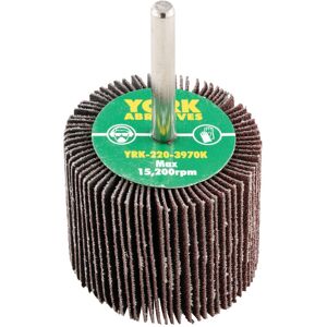 York Fitness 50 X 40MM Flap Wheels - Aluminium Oxide - 6.0MM Shaft P80 York Fitness 50 X 40MM Flap Wheels - Aluminium Oxide - 6.0MM Shaft P80