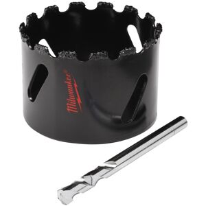 Milwaukee 49-56-0456 Hole Saw 2-1/2"""" Carbide Grit W/Pilot Bit Milwaukee 49-56-0456 Hole Saw 2-1/2"""" Carbide Grit W/Pilot Bit