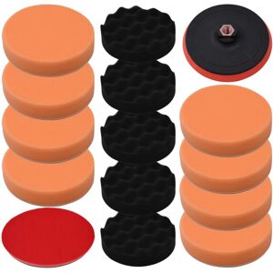 (150 mm (14 pcs)) vidaXL Polishing Pad Set 14/18 Piece Buffing Sponge Car Waxing (150 mm (14 pcs)) vidaXL Polishing Pad Set 14/18 Piece Buffing Sponge Car Waxing