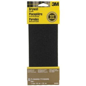 3M 9090NA Drywall Sanding Screen 4.375 in x 11.25 in 2-Sheet Medium-Grit 3M 9090NA Drywall Sanding Screen 4.375 in x 11.25 in 2-Sheet Medium-Grit