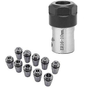 Kikidex (As show, One size) 10PCS Spring Collet ER16 Collet Chuck Motor Shaft Extension Kikidex (As show, One size) 10PCS Spring Collet ER16 Collet Chuck Motor Shaft Extension