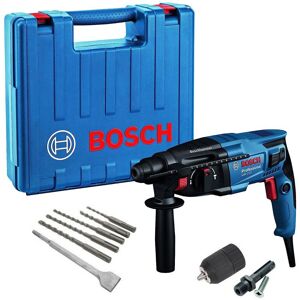 Bosch GBH221D 240V SDS-Plus Rotary Hammer 3-Mode, 720W/2.0J with Case, 5PC SDS B Bosch GBH221D 240V SDS-Plus Rotary Hammer 3-Mode, 720W/2.0J with Case, 5PC SDS B