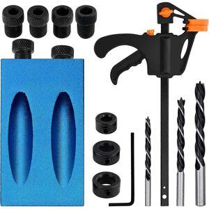 Unbranded (As show, One size) 15 Pack Drill Guide, 15 Oblique Drill Jig Kit Pocket Hole Ji Unbranded (As show, One size) 15 Pack Drill Guide, 15 Oblique Drill Jig Kit Pocket Hole Ji