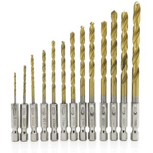 Unbranded (As show, One size) Free Shipping 13pcs Hex Shank Quick change Cobalt Drill Bit Unbranded (As show, One size) Free Shipping 13pcs Hex Shank Quick change Cobalt Drill Bit