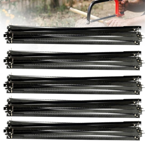 Saudism Pack of 50 Scroll Saw Blades with Pin, 10/15/18/21/24, 127 mm Spiral Teeth Saudism Pack of 50 Scroll Saw Blades with Pin, 10/15/18/21/24, 127 mm Spiral Teeth