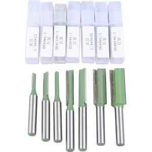 Unbranded 7Pcs Straight Bit Set 1/4 Shank Router Kit Carbide Unbranded 7Pcs Straight Bit Set 1/4 Shank Router Kit Carbide