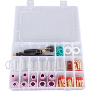 Unbranded 55 Pcs Set TIG Welding Consumables Ceramic Nozzle Unbranded 55 Pcs Set TIG Welding Consumables Ceramic Nozzle