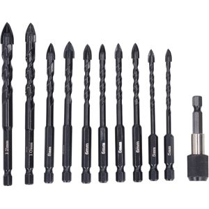 Unbranded 11 Pcs Masonry Drill Bit Set 5 6 8 10 12mm Cross Unbranded 11 Pcs Masonry Drill Bit Set 5 6 8 10 12mm Cross
