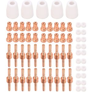 Unbranded 65PCS Plasma Torch Consumables Red Copper PTFE Unbranded 65PCS Plasma Torch Consumables Red Copper PTFE