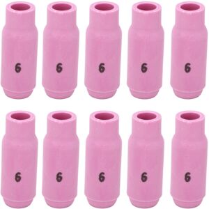 Unbranded 10Pcs TIG Welding Cup 10N48 6# Ceramic Nozzle Unbranded 10Pcs TIG Welding Cup 10N48 6# Ceramic Nozzle