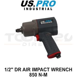 US PRO INDUSTRIAL 1/2" Dr Air Impact Wrench Gun, 850nm 627ft/lb 8613 US PRO INDUSTRIAL 1/2" Dr Air Impact Wrench Gun, 850nm 627ft/lb 8613