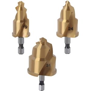 Unbranded For 3pcs 202532mm Step Drill Bit With Limit Swivel Groove Ppr Lifting Cone Drill Unbranded For 3pcs 202532mm Step Drill Bit With Limit Swivel Groove Ppr Lifting Cone Drill
