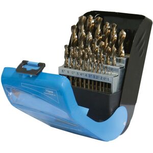 Silverline 1-13mm Cobalt Drill Bit Set (Pack of 25) Silverline 1-13mm Cobalt Drill Bit Set (Pack of 25)