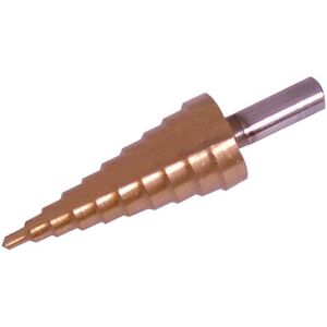 (20mm - 36mm, Copper/Silver) Silverline Titanium Coated HSS Step Drill Bit (20mm - 36mm, Copper/Silver) Silverline Titanium Coated HSS Step Drill Bit