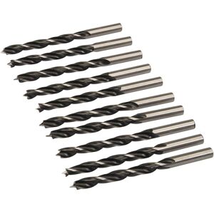 (6mm, Silver) Silverline Lip & Spur Drill Bit (Pack of 10) (6mm, Silver) Silverline Lip & Spur Drill Bit (Pack of 10)