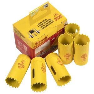 Starrett FCH0100-6 Fast Cut Bi-Metal Holesaw 25mm Bulk Pack of 6 Starrett FCH0100-6 Fast Cut Bi-Metal Holesaw 25mm Bulk Pack of 6