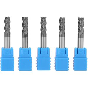 Unbranded 5pcs Tungsten Steel 4 Flute End Mill CNC Milling Unbranded 5pcs Tungsten Steel 4 Flute End Mill CNC Milling