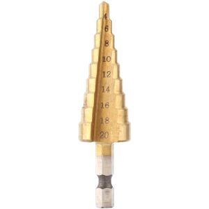 Unbranded 1pc High Speed Steel Titanium Coated Step Drill Unbranded 1pc High Speed Steel Titanium Coated Step Drill