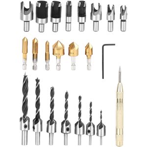 Unbranded 23Pcs Claw Type Chamfer Drill Bit Hex Set for Unbranded 23Pcs Claw Type Chamfer Drill Bit Hex Set for