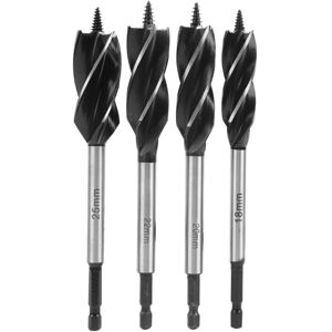 Unbranded 4Pcs Auger Bits Wood Cutting Hole Saw Reaming Unbranded 4Pcs Auger Bits Wood Cutting Hole Saw Reaming