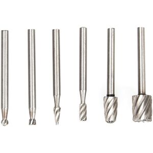 Unbranded 6pcs HSS Burr End Mill Cutter File Rotary Tool Unbranded 6pcs HSS Burr End Mill Cutter File Rotary Tool